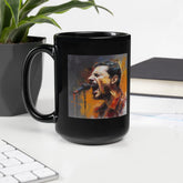 Rhythmic Revelry Black Glossy Mug - Beyond T-shirts